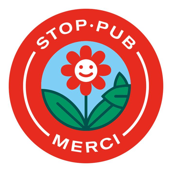 Autocollant Stop Pub – Pont-à-Celles